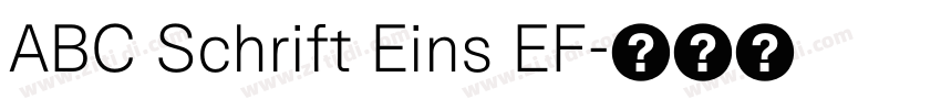 ABC Schrift Eins EF字体转换